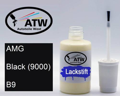 AMG, Black (9000), B9: 20ml Lackstift, von ATW Autoteile West.